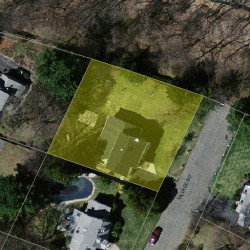 24 Village Rd, Newton MA  02460-1128 aerial view