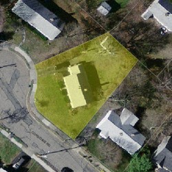 23 Considine Rd, Newton MA  02459-3603 aerial view