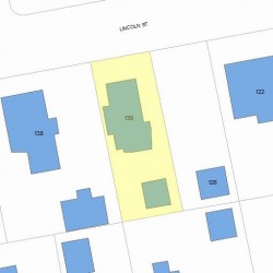 130 Lincoln St, Newton MA 02461-1510 plot plan