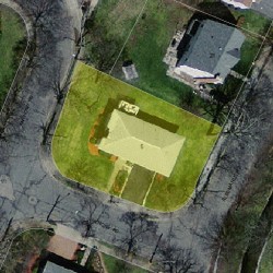 5 Anthony Rd, Newton MA  02460-1111 aerial view