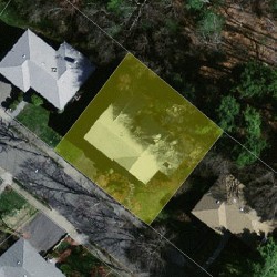 80 Nardell Rd, Newton MA  02459-2821 aerial view