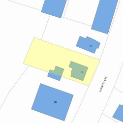 83 Lexington St, Newton MA 02466-1345 plot plan