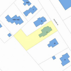 17 Perkins St, Newton MA  02465-2302 plot plan