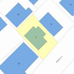 19 Murphy Ct, Newton MA 02458-1222 plot plan