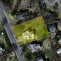 84 Highland St, Newton MA  02465-2405 aerial view