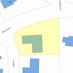 2 Laurus Ln, Newton MA 02459-3138 plot plan