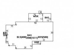 6 Fairhaven Rd, Newton MA 02459-3424 floor plan