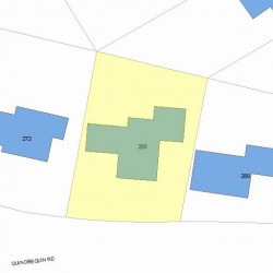 280 Quinobequin Rd, Newton MA 02468-1816 plot plan