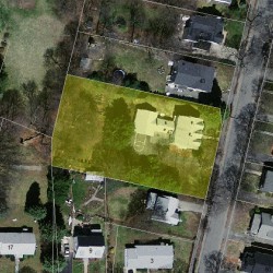 47 Freeman St, Newton MA 02466-1205 aerial view