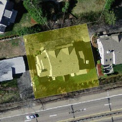 80 Jackson St, Newton MA  02459-2512 aerial view
