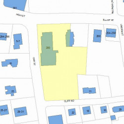280 Elliot St, Newton MA 02464-1116 plot plan