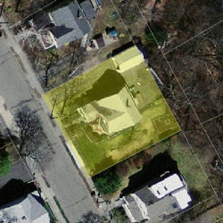 50 Wildwood Ave, Newton MA  02460-1322 aerial view