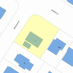4 Marlboro St, Newton MA 02458-2121 plot plan