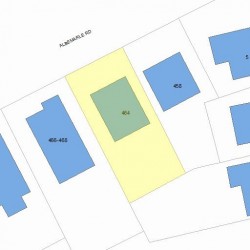 464 Albemarle Rd, Newton MA 02460-1361 plot plan