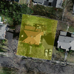 89 Montrose St, Newton MA  02458-2726 aerial view