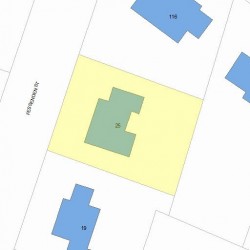 25 Fessenden St, Newton MA 02460-1117 plot plan