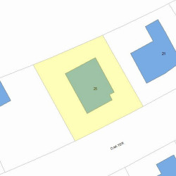 25 Oak Ter, Newton MA  02461-1409 plot plan