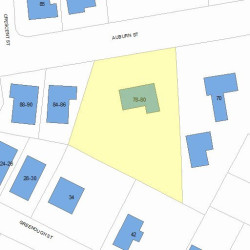 80 Auburn St, Newton MA  02466-2502 plot plan
