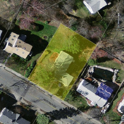124 Hartman Rd, Newton MA 02459-2854 aerial view