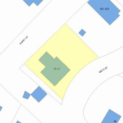 17 Saco St, Newton MA 02464-1339 plot plan