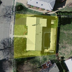 110 Adeline Rd, Newton MA 02459-2705 aerial view