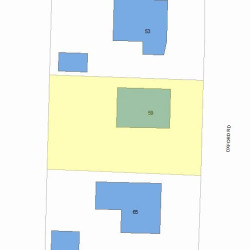 59 Oxford Rd, Newton MA 02459-2407 plot plan