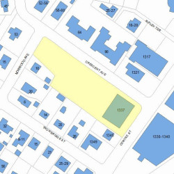 1337 Centre St, Newton MA 02459-2582 plot plan