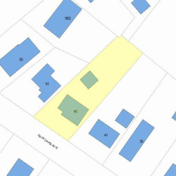 45 Fair Oaks Ave, Newton MA 02460-1216 plot plan
