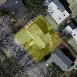 74 Wade St, Newton MA  02461-1723 aerial view