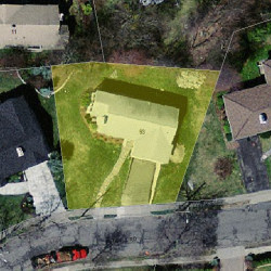 93 Wendell Rd, Newton MA 02459-2946 aerial view
