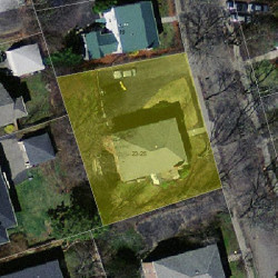 23 Blake St, Newton MA 02460-2005 aerial view