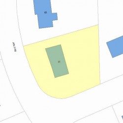 41 Arlo Rd, Newton MA 02464-1002 plot plan