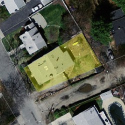 51 Harding St, Newton MA 02465-1336 aerial view