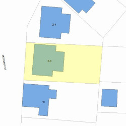 6 Mechanic St, Newton MA 02464-1414 plot plan