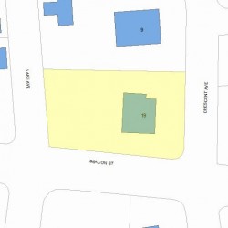 19 Crescent Ave, Newton MA  02459-1830 plot plan