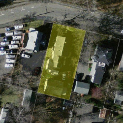 38 Richardson St, Newton MA  02458-1914 aerial view