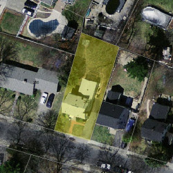 242 Adams Ave, Newton MA  02465-1504 aerial view