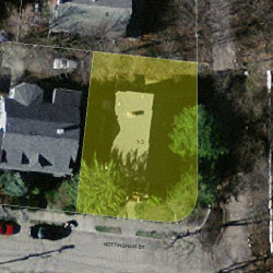 3 Nottingham St, Newton MA 02459-1614 aerial view
