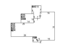 39 Columbus St, Newton MA 02461-1436 floor plan