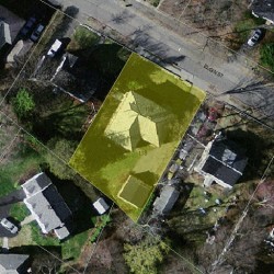 116 Elgin St, Newton MA  02459-2302 aerial view