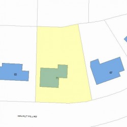 71 Walnut Hill Rd, Newton MA  02461-1836 plot plan