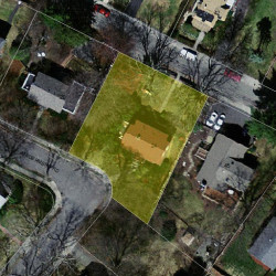 24 Windermere Rd, Newton MA  02466-2520 aerial view