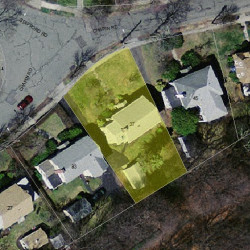 37 Chapin Rd, Newton MA  02459-1806 aerial view