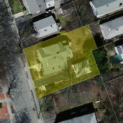 48 Circuit Ave, Newton MA  02461-1603 aerial view