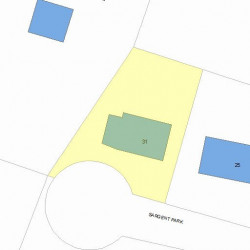 31 Sargent Park, Newton MA 02458-2319 plot plan