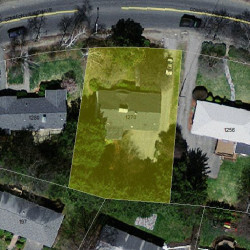 1270 Commonwealth Ave, Newton MA 02465-2911 aerial view