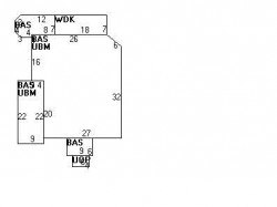 346 Winchester St, Newton MA  02461-2051 floor plan