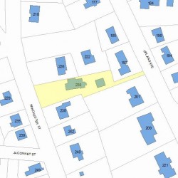 230 Winchester St, Newton MA 02461-2034 plot plan