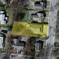 60 Garland Rd, Newton MA 02459-1710 aerial view