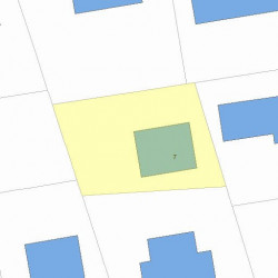 7 Pennsylvania Ave, Newton MA 02464-1357 plot plan